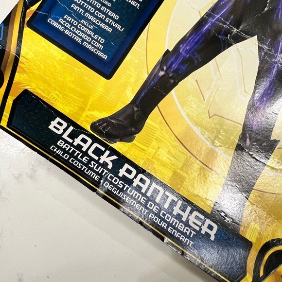 Marvel Black Panther Kids Costume - Black and Blue - Picture 3 of 12
